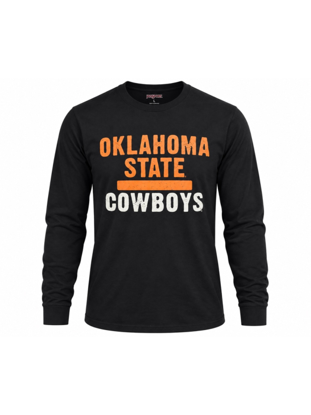 Oklahoma State Cowboys OSU Jansport Long Sleeve Shirt Black Sz Small NCAA
